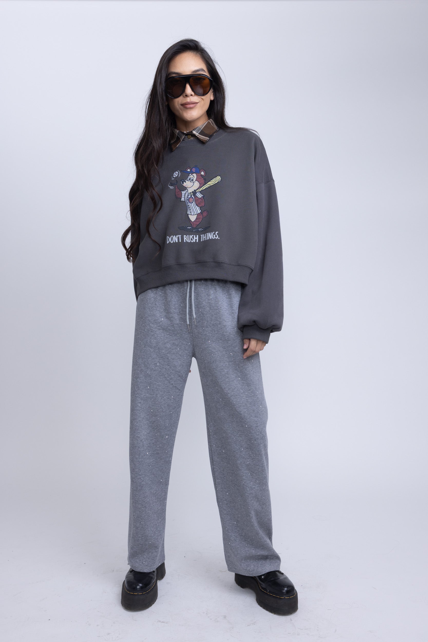 מכנס נוטי אבנים אפור