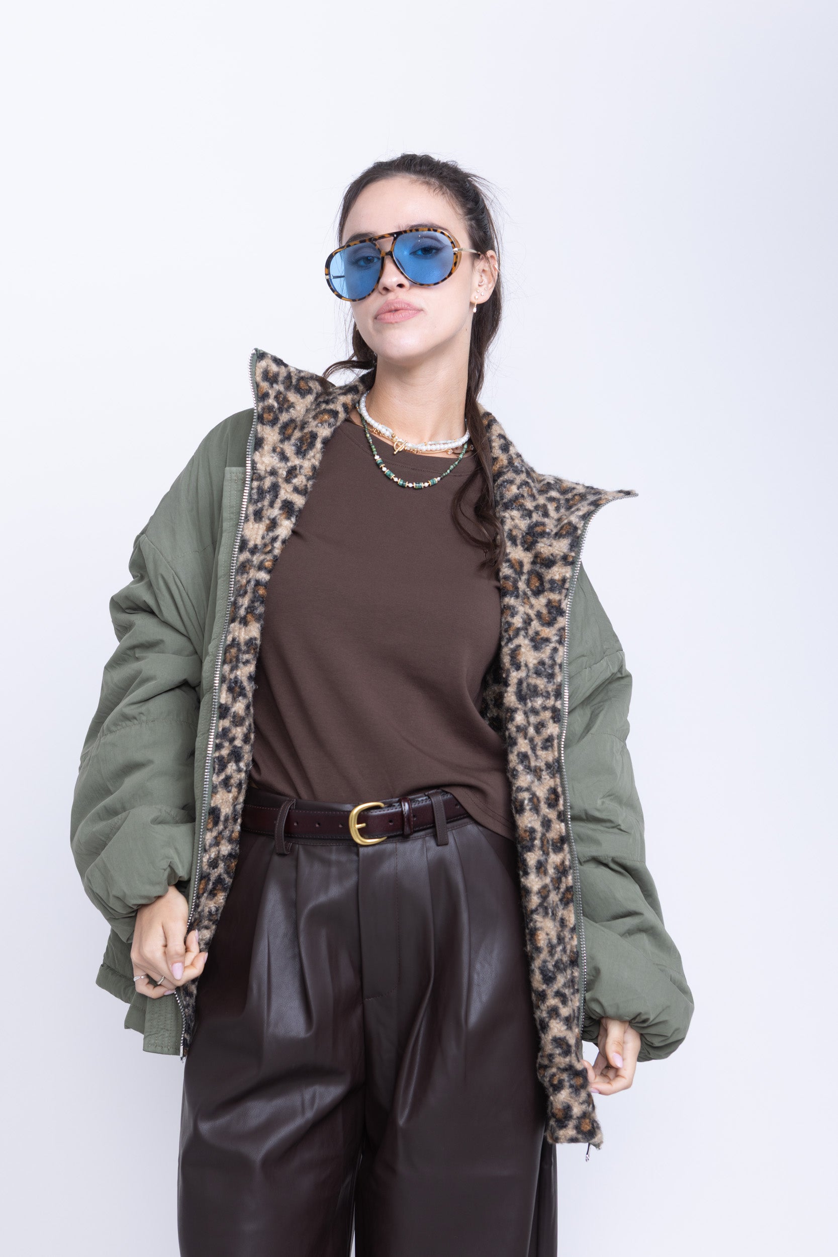 מעיל פוך דו צדדי