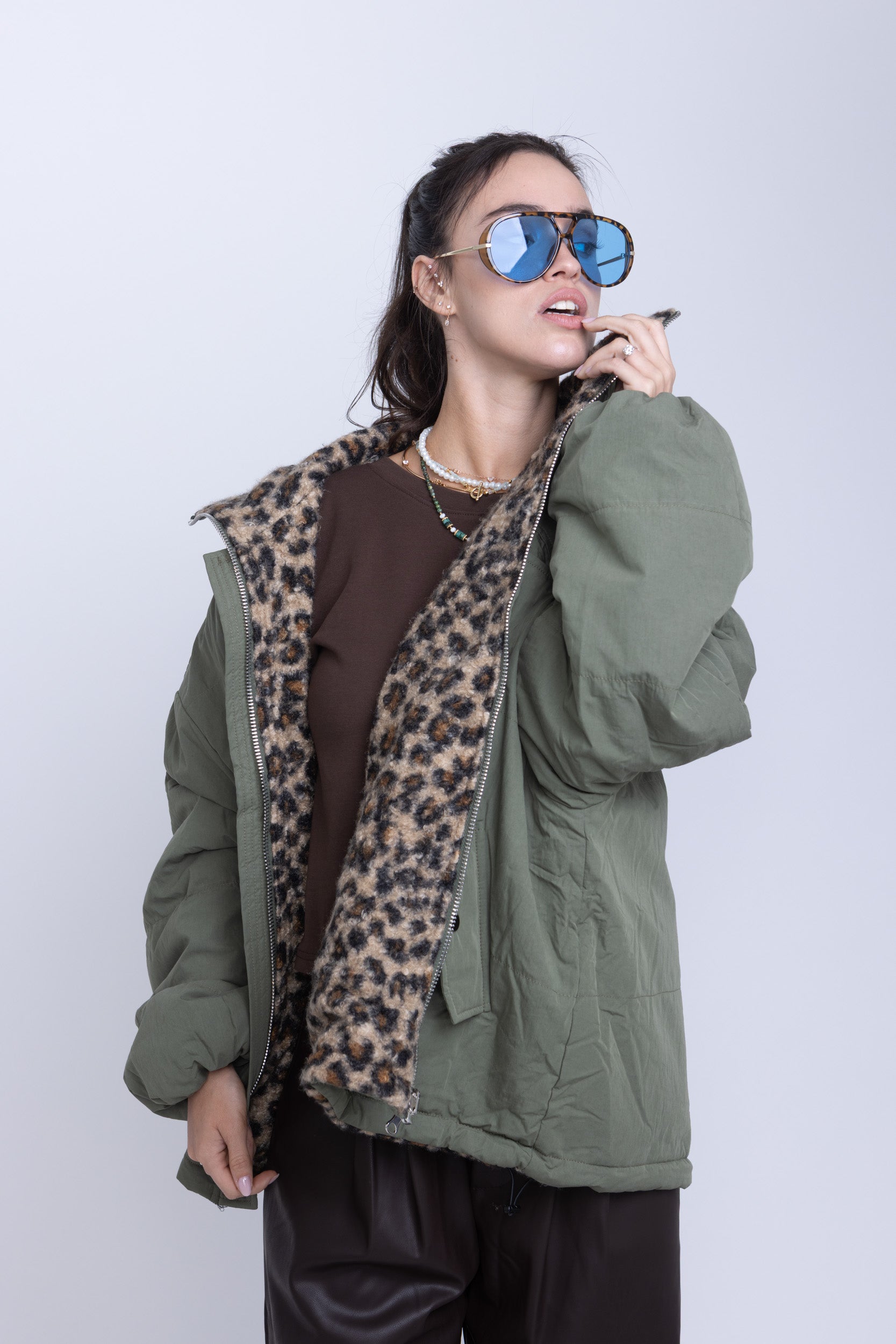 מעיל פוך דו צדדי