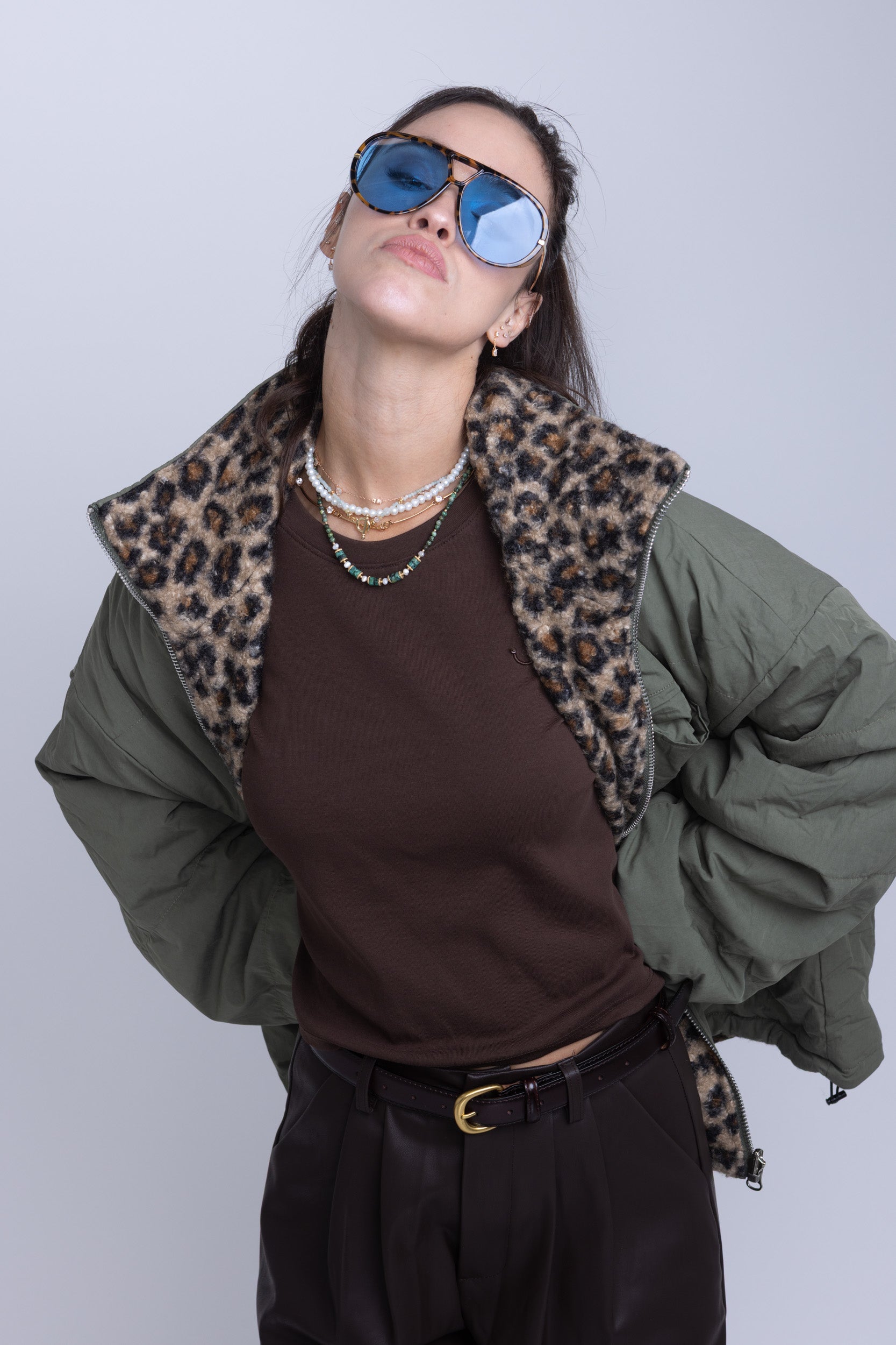 מעיל פוך דו צדדי