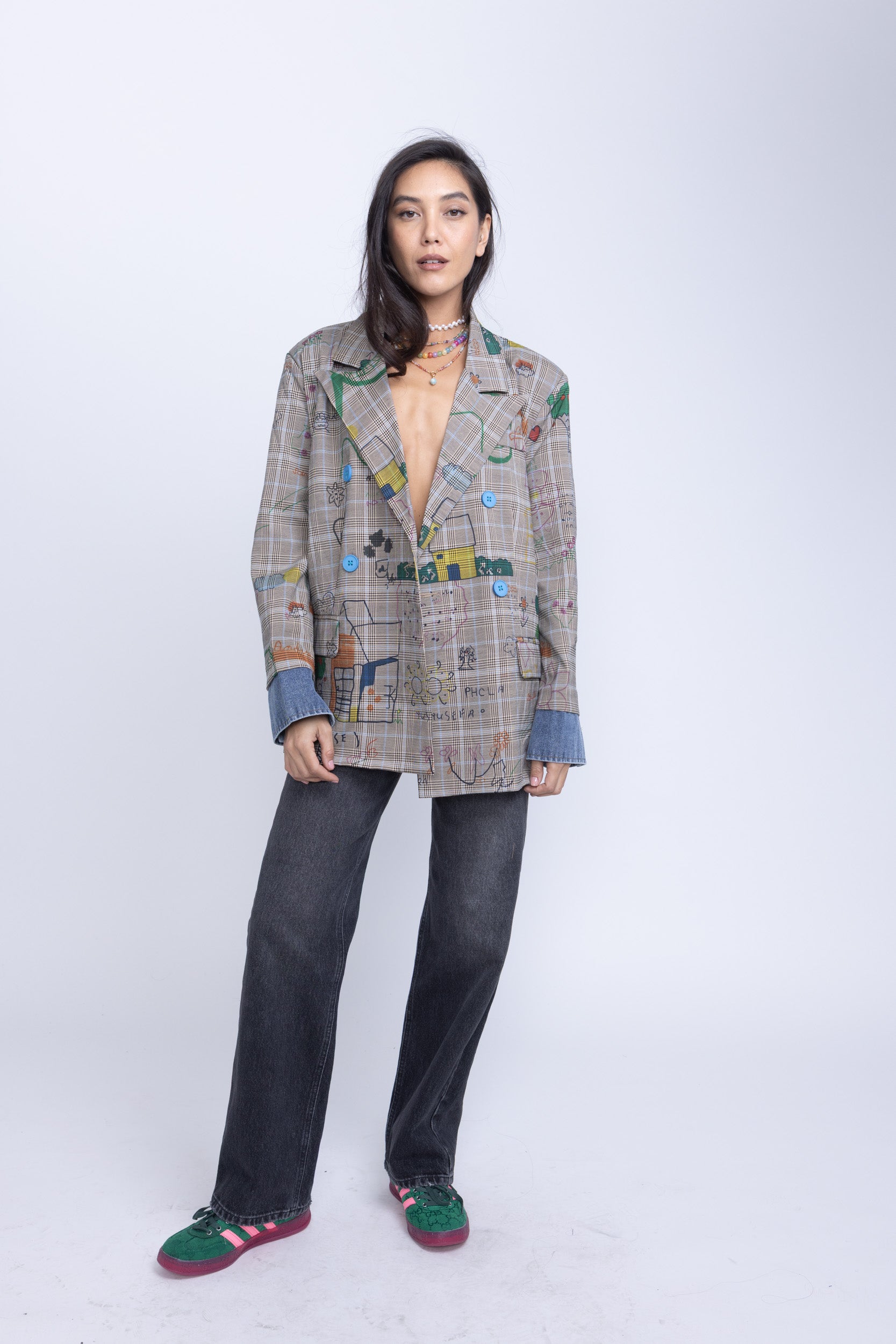 ג׳ינס סטרייט ארוך שחור