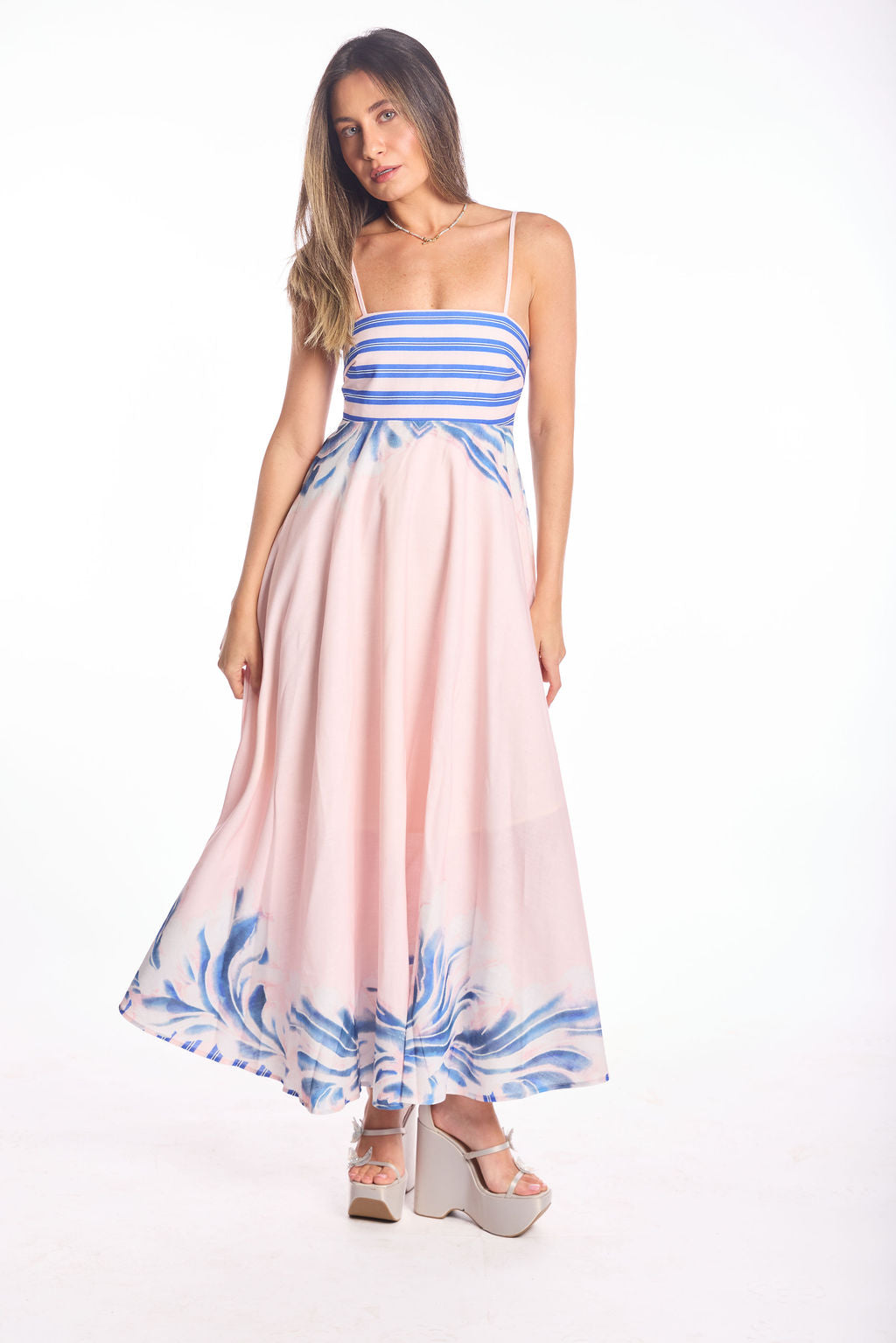 שמלת נינה ורוד