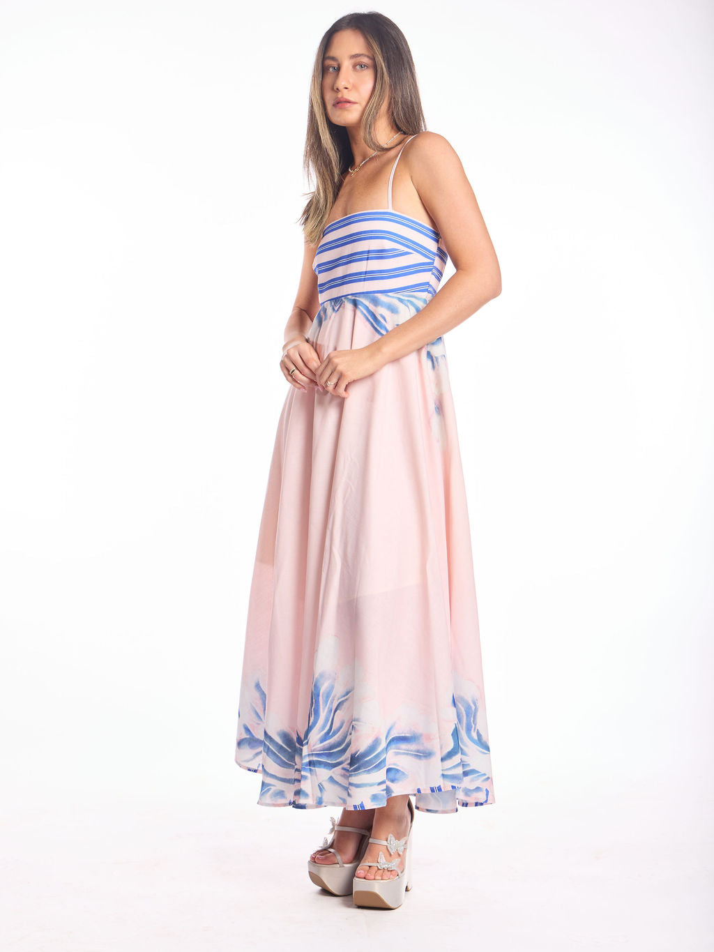 שמלת נינה ורוד