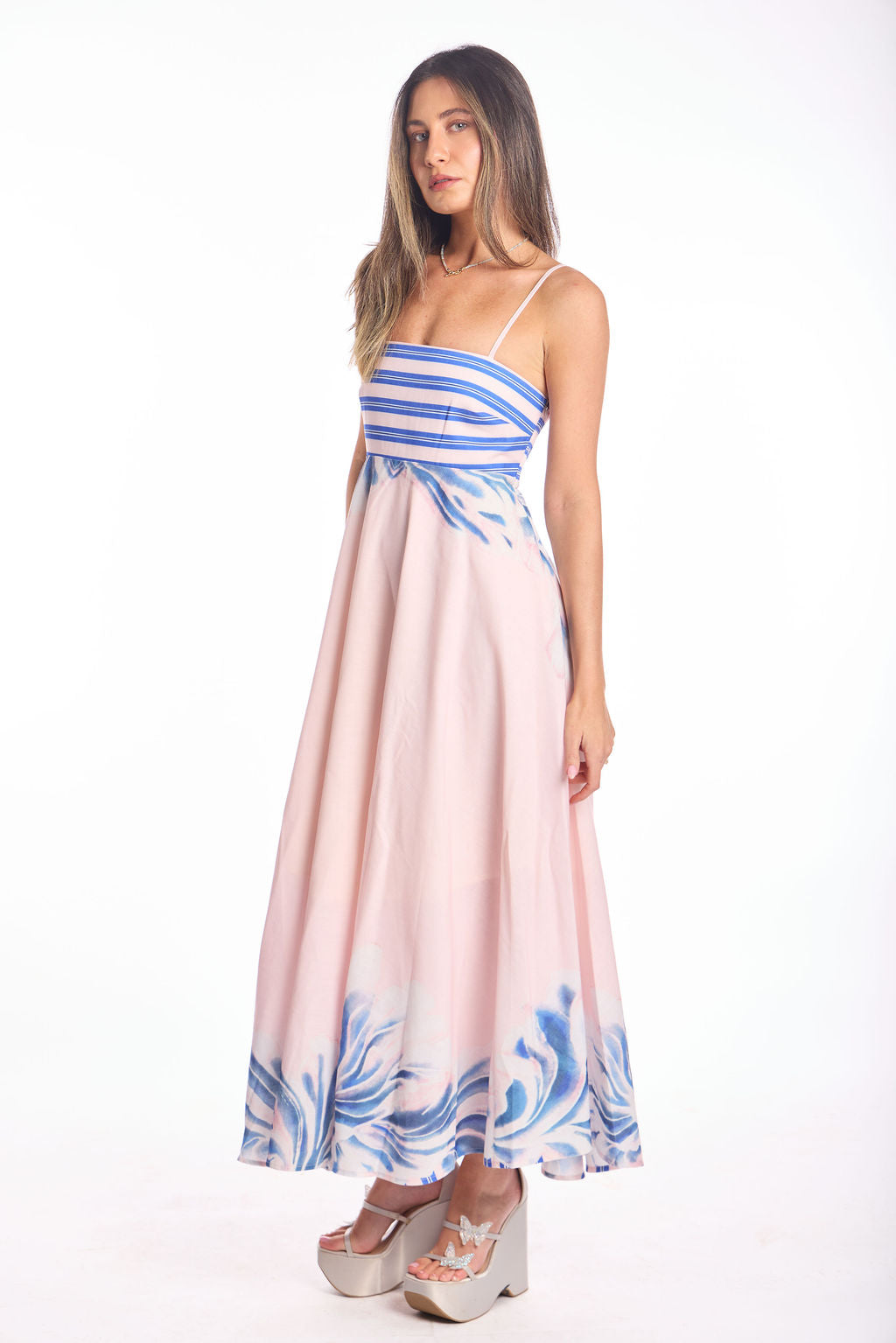 שמלת נינה ורוד