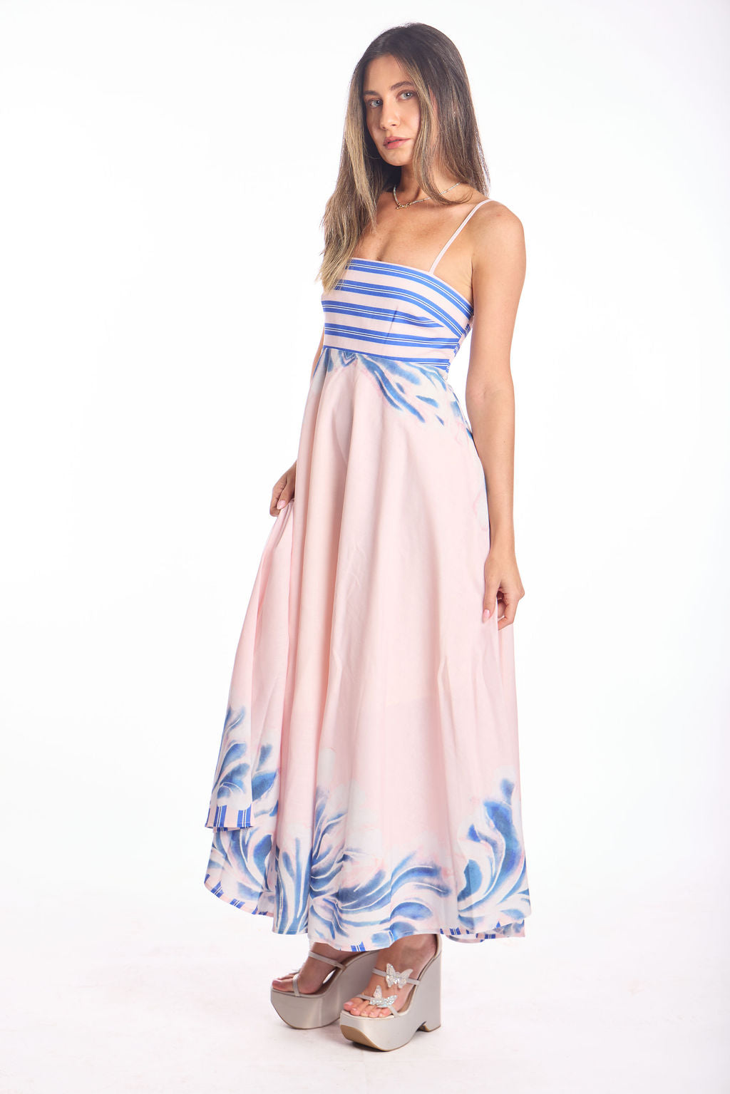 שמלת נינה ורוד