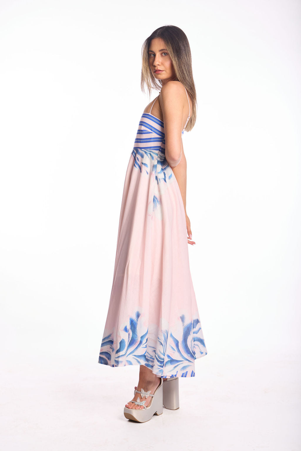 שמלת נינה ורוד